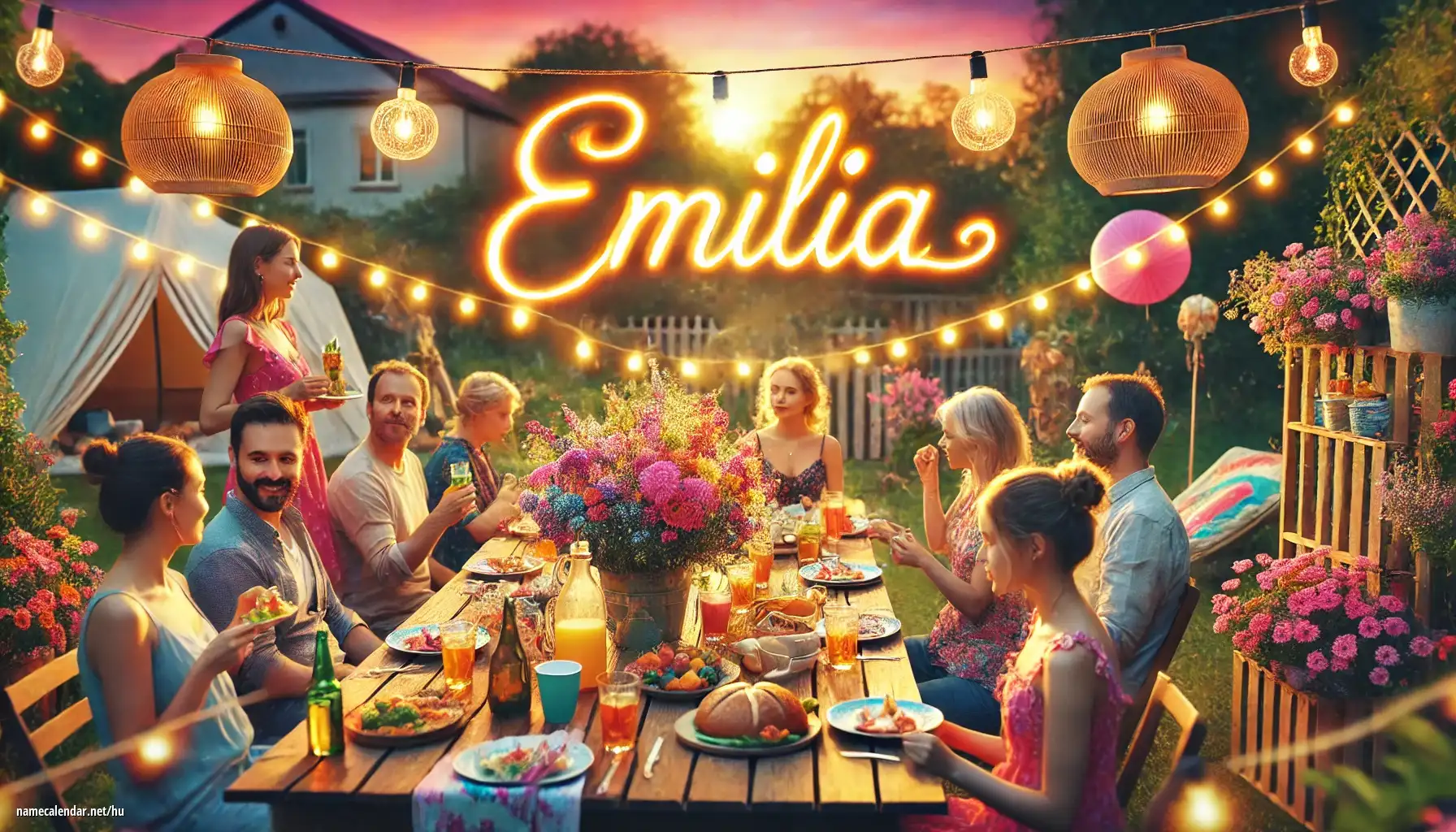 Névnap és név megünneplése - Emília