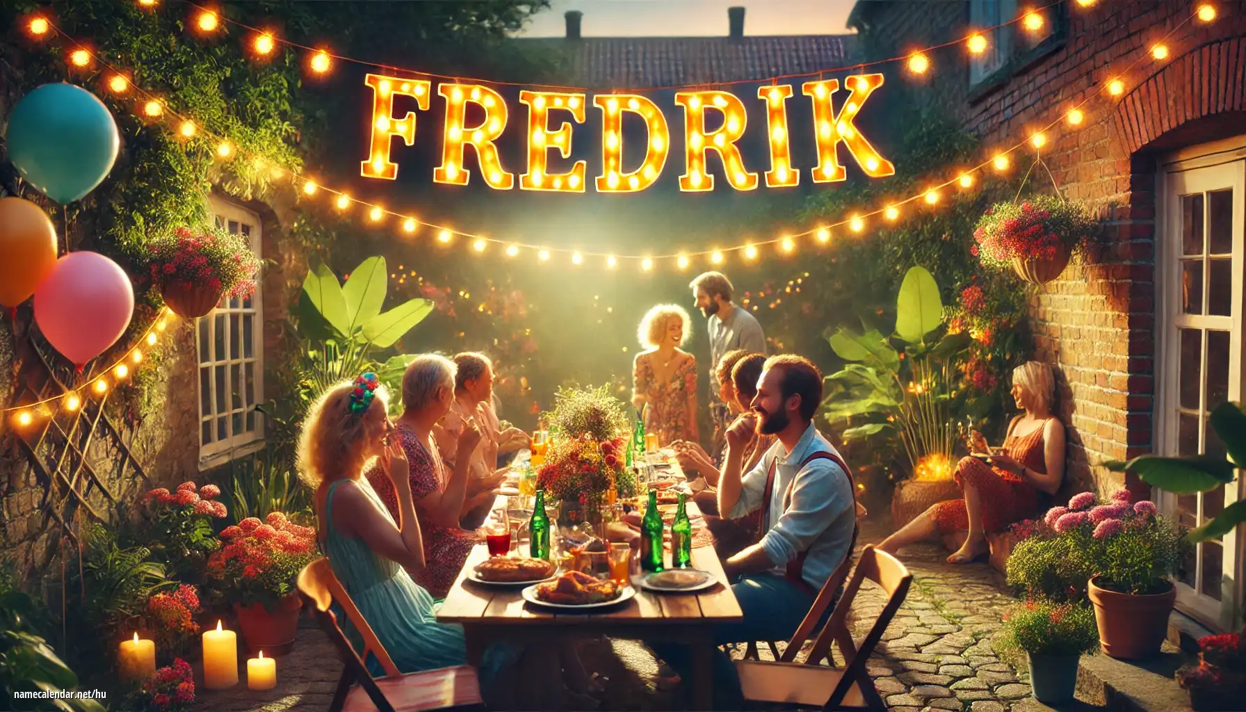 Névnap és név megünneplése - Fredrik