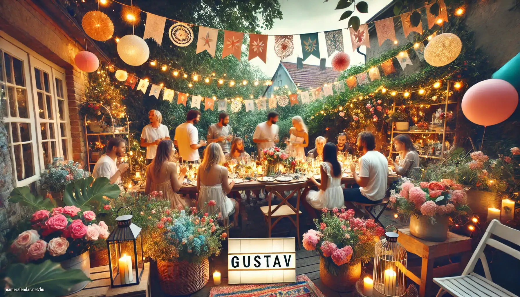 Névnap és név megünneplése - Gustav
