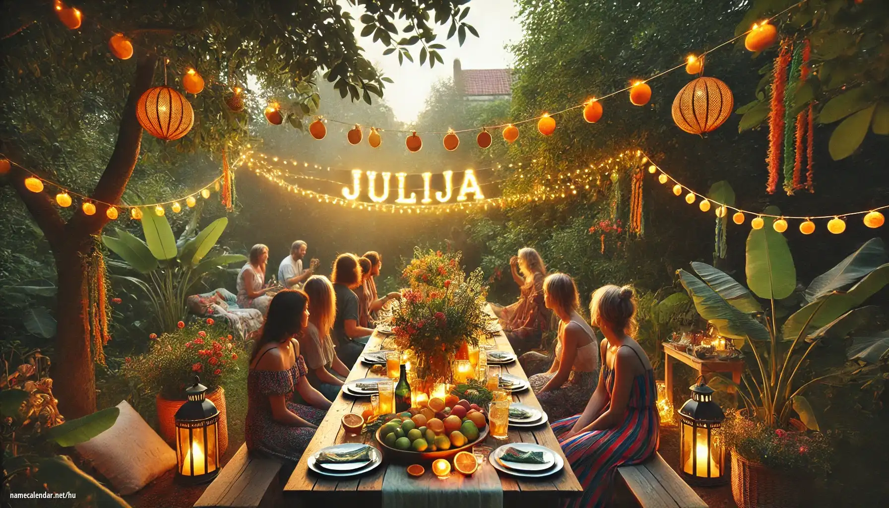 Névnap és név megünneplése - Julija