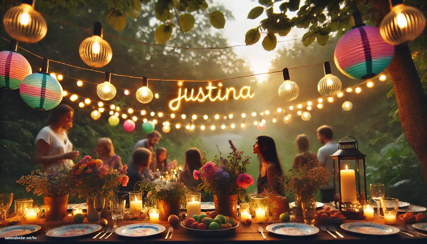 Névnap és név megünneplése - Justína