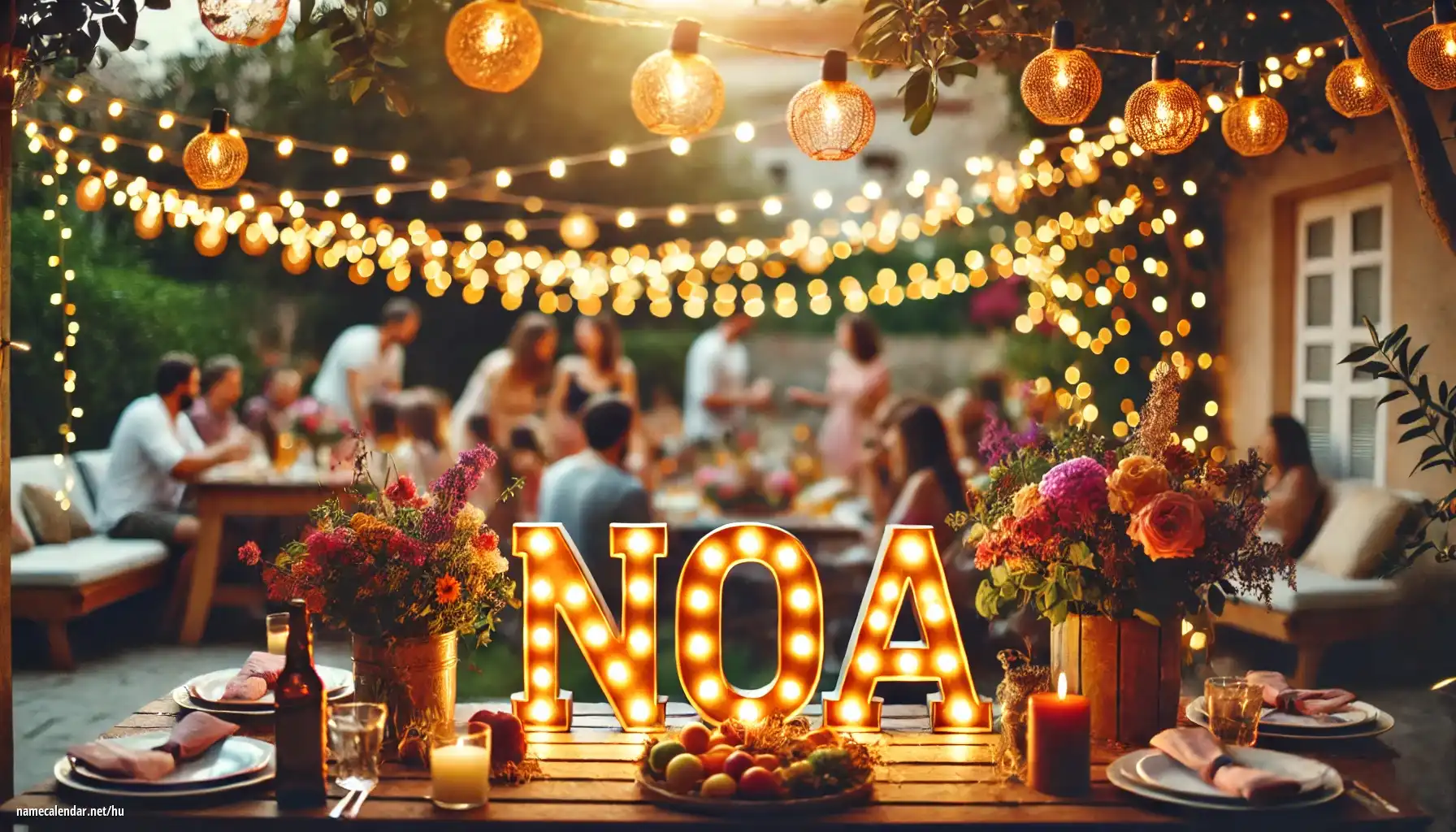 Névnap és név megünneplése - Noa