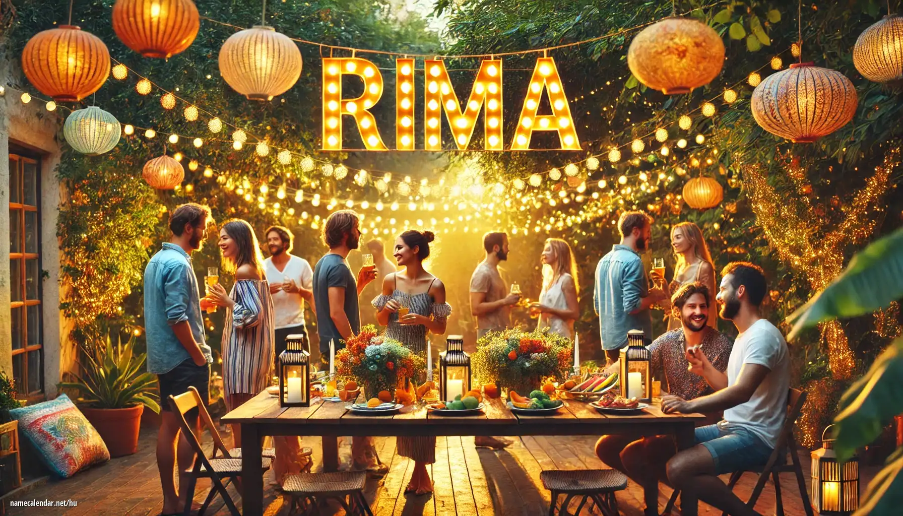 Névnap és név megünneplése - Rima