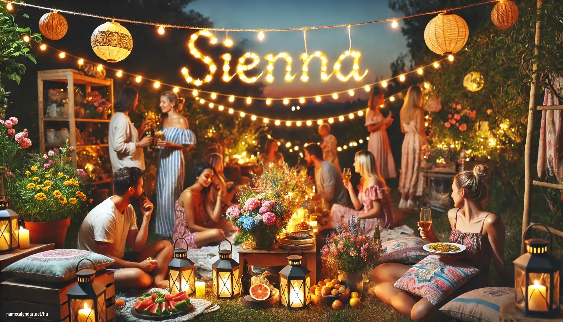 Névnap és név megünneplése - Sienna