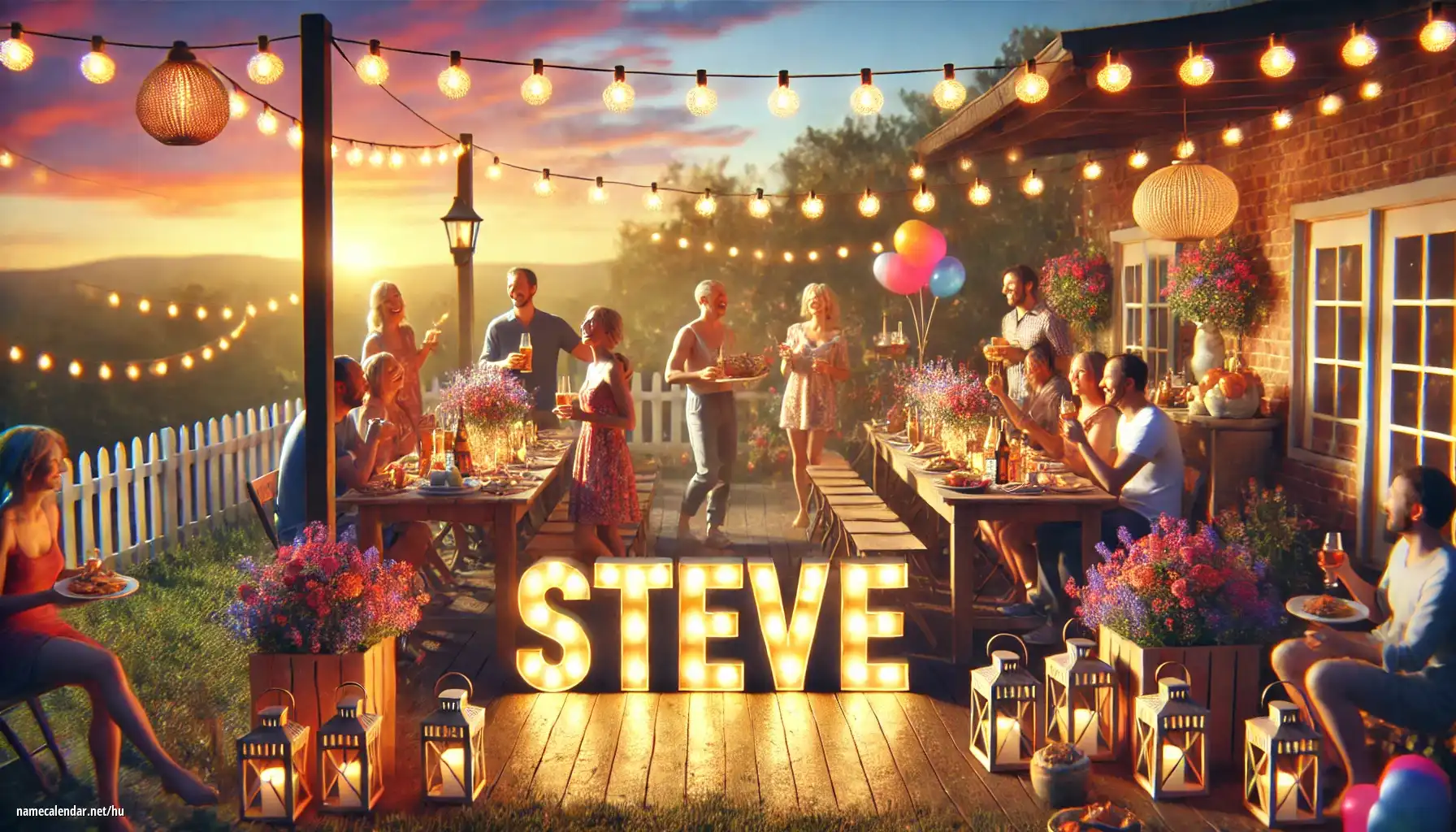 Névnap és név megünneplése - Steve