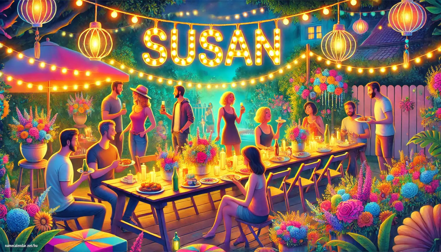 Névnap és név megünneplése - Susan