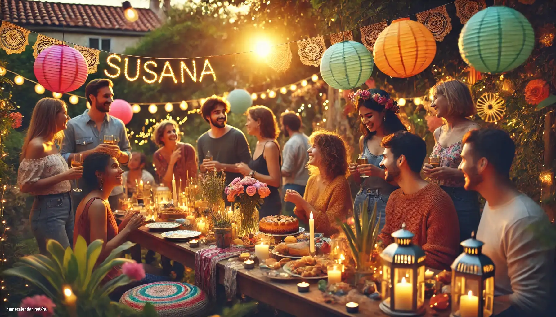 Névnap és név megünneplése - Susana