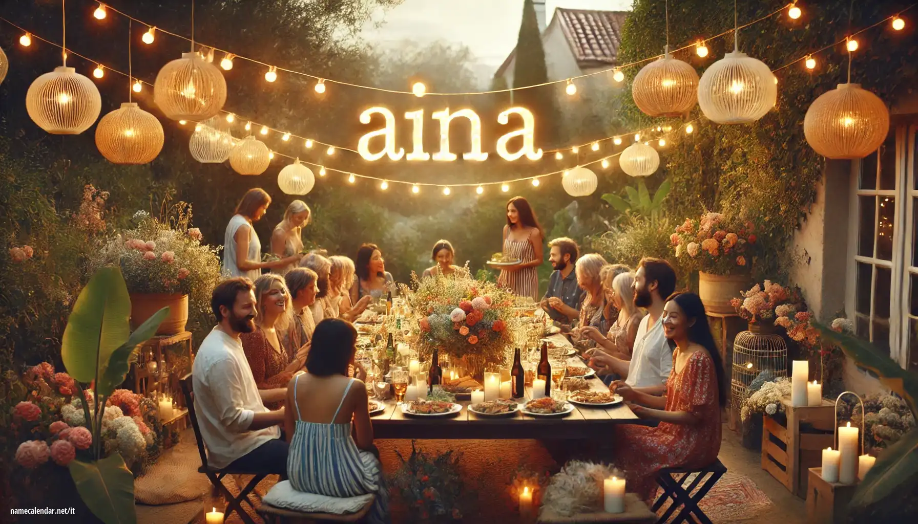 Celebrazione dell'onomastico e del nome - Aina