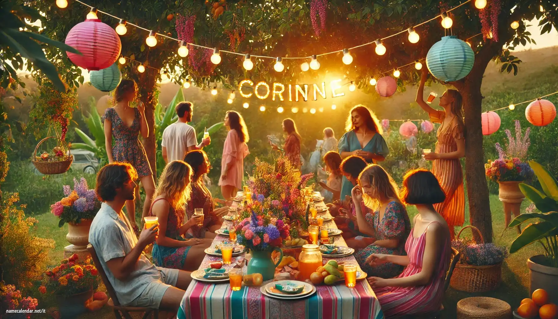 Celebrazione dell'onomastico e del nome - Corinne