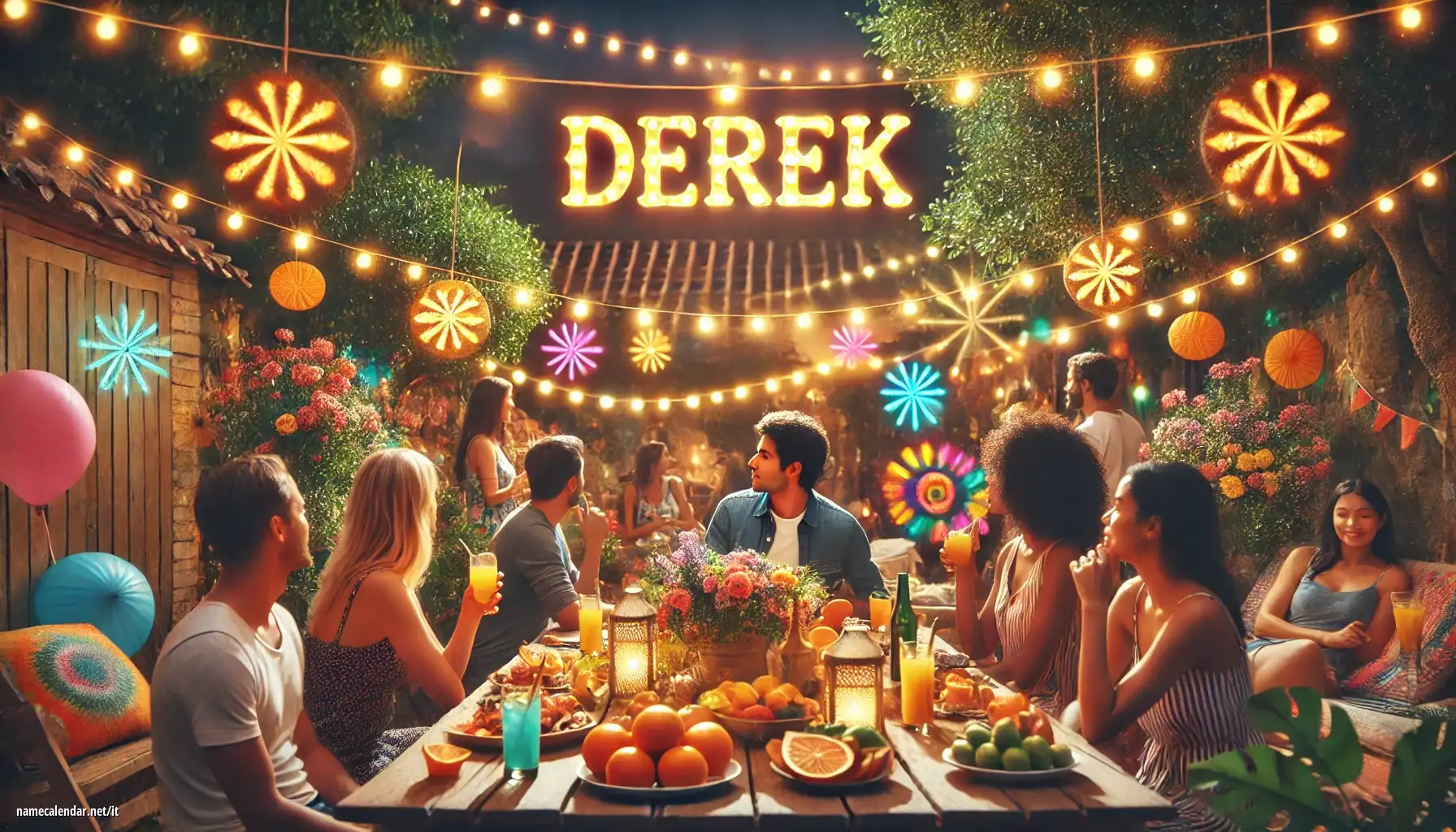 Celebrazione dell'onomastico e del nome - Derek