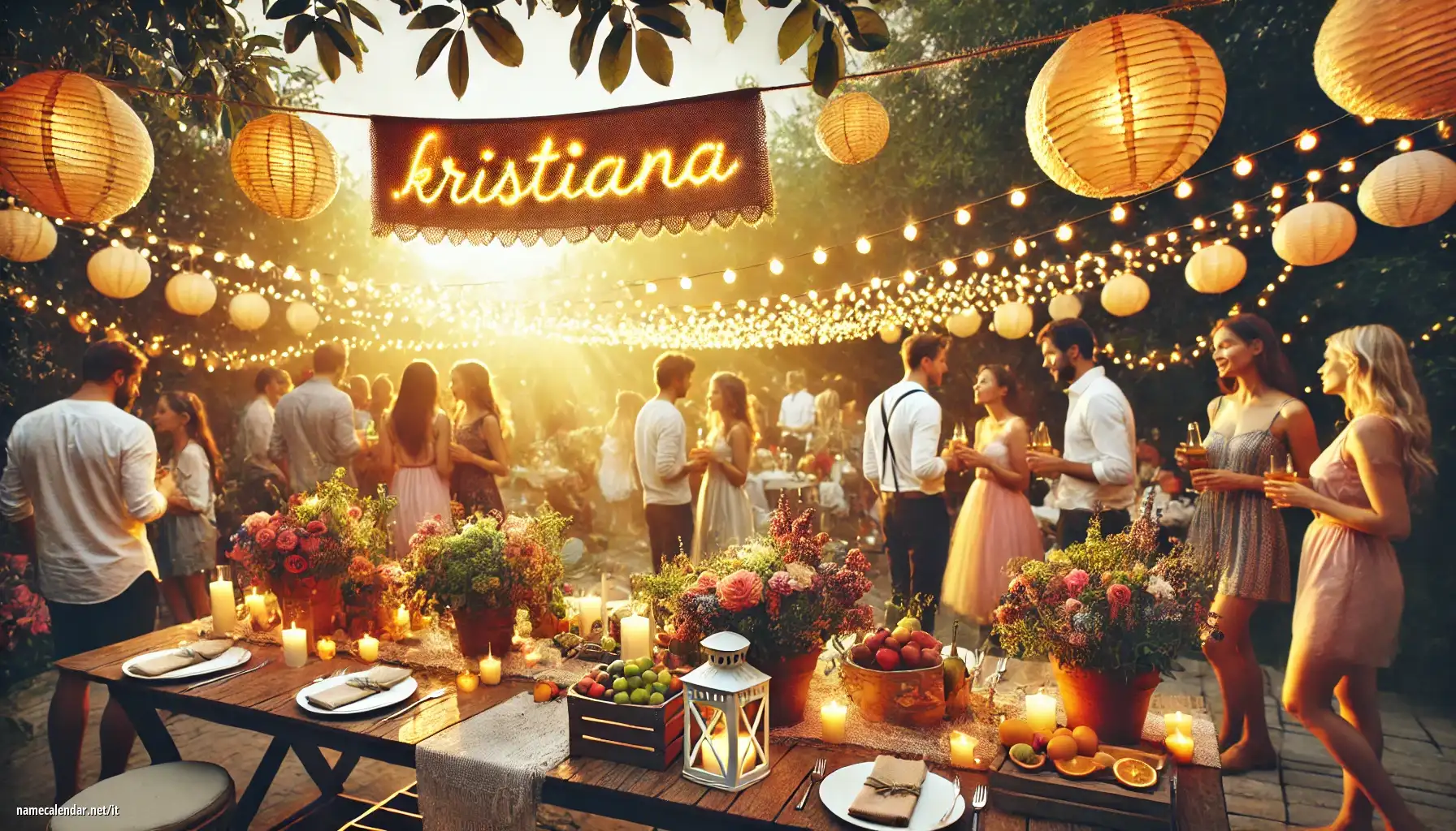 Celebrazione dell'onomastico e del nome - Kristiana