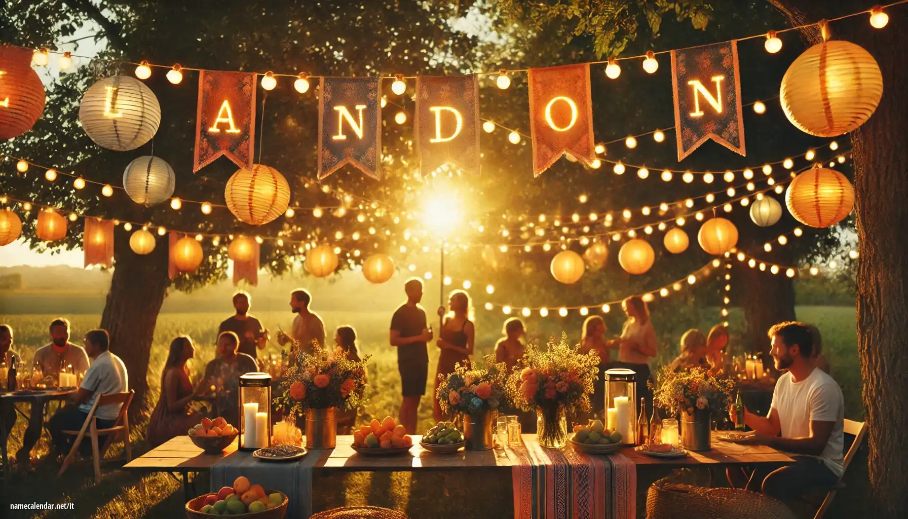 Celebrazione dell'onomastico e del nome - Landon