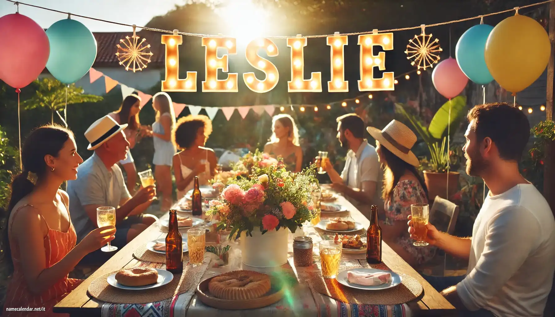 Celebrazione dell'onomastico e del nome - Leslie