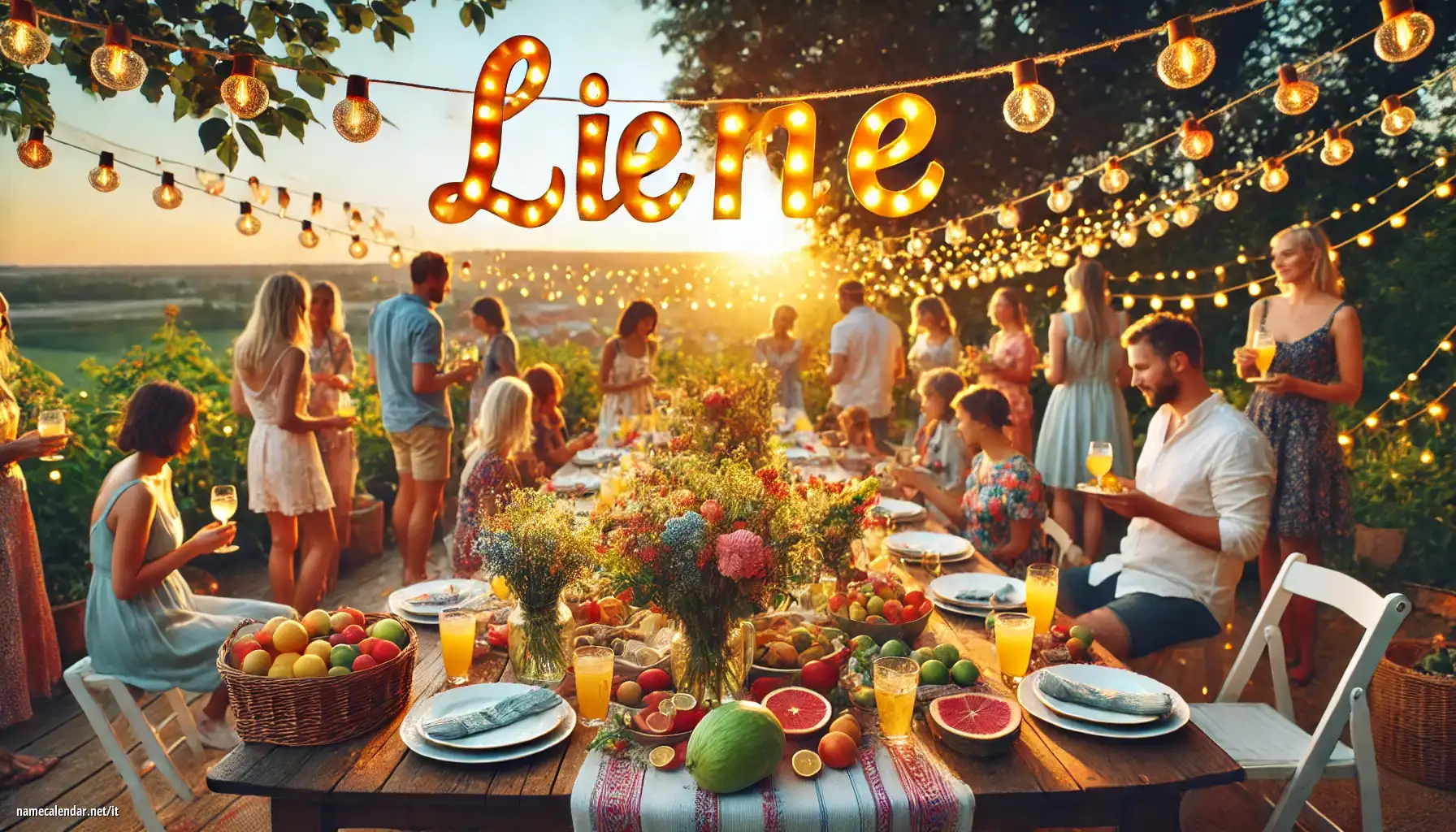 Celebrazione dell'onomastico e del nome - Liene