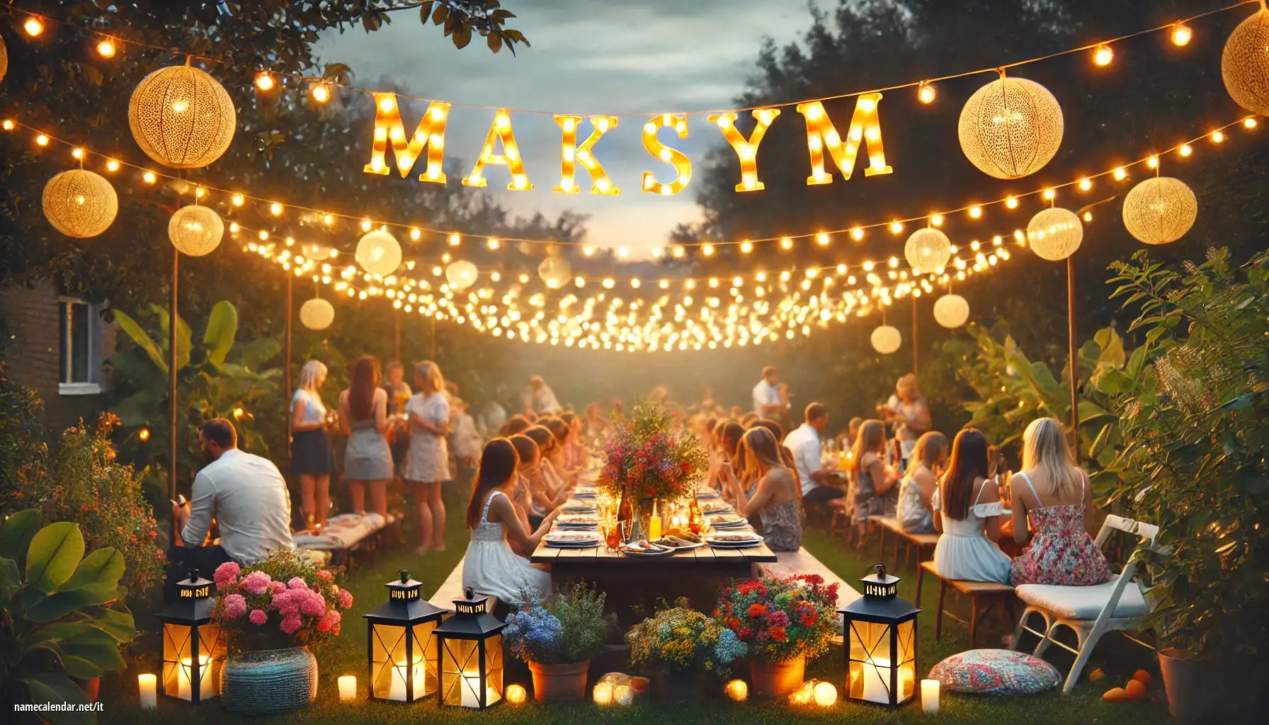 Celebrazione dell'onomastico e del nome - Maksym