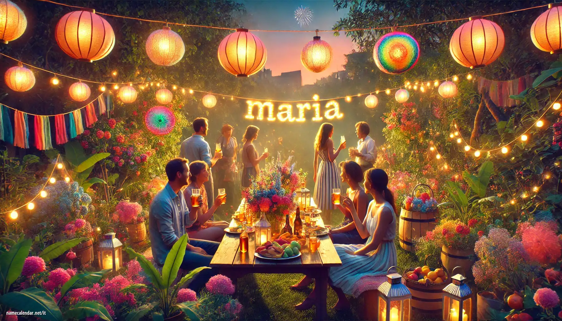 Celebrazione dell'onomastico e del nome - María