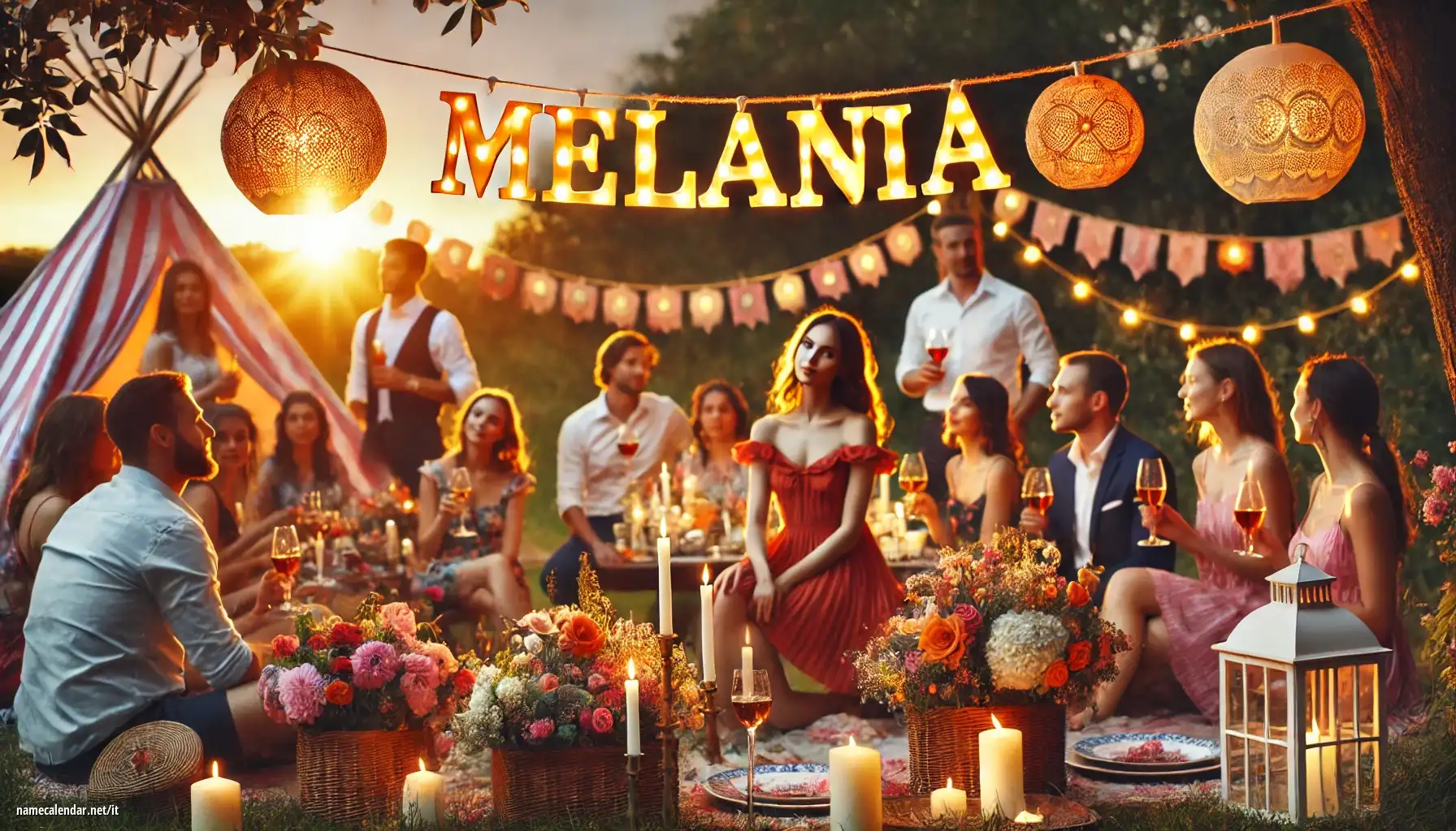 Celebrazione dell'onomastico e del nome - Melania