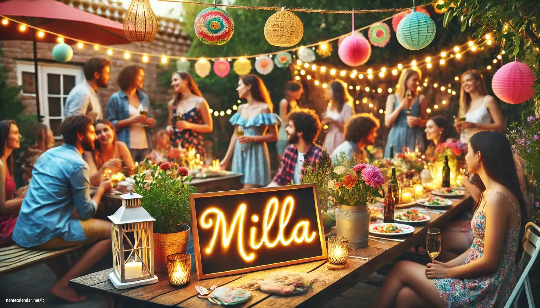 Celebrazione dell'onomastico e del nome - Milla