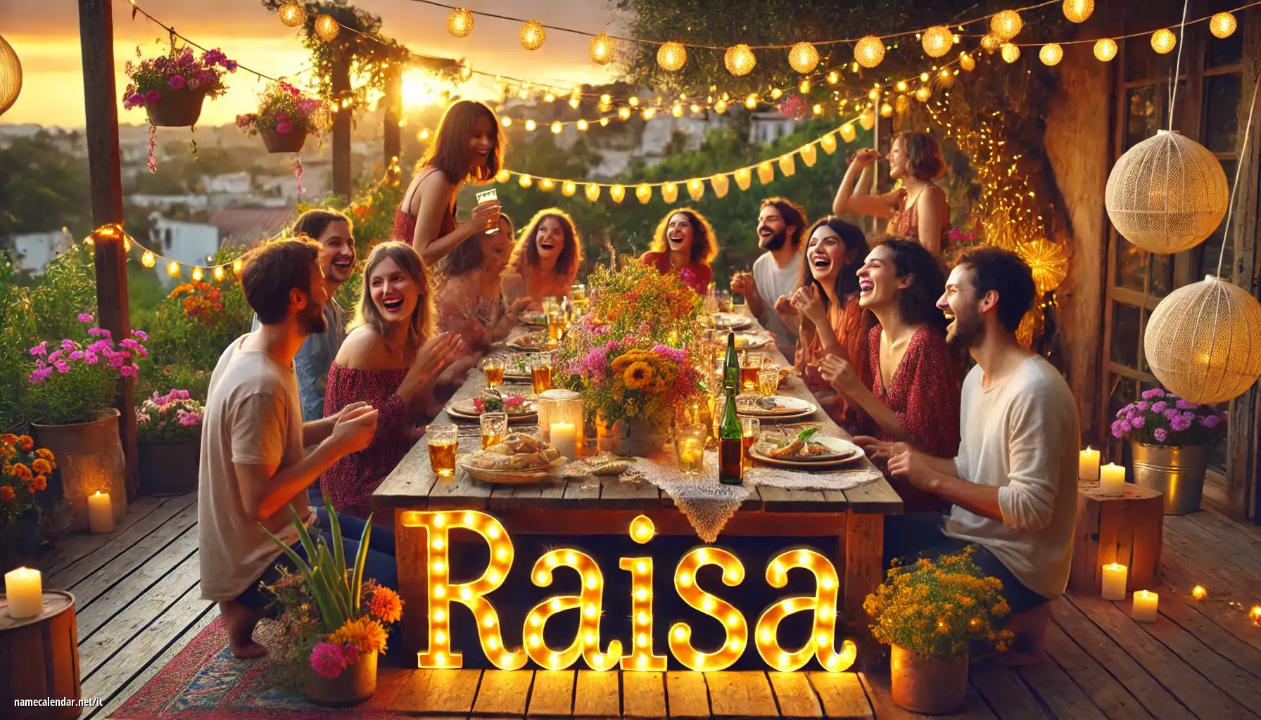 Celebrazione dell'onomastico e del nome - Raisa