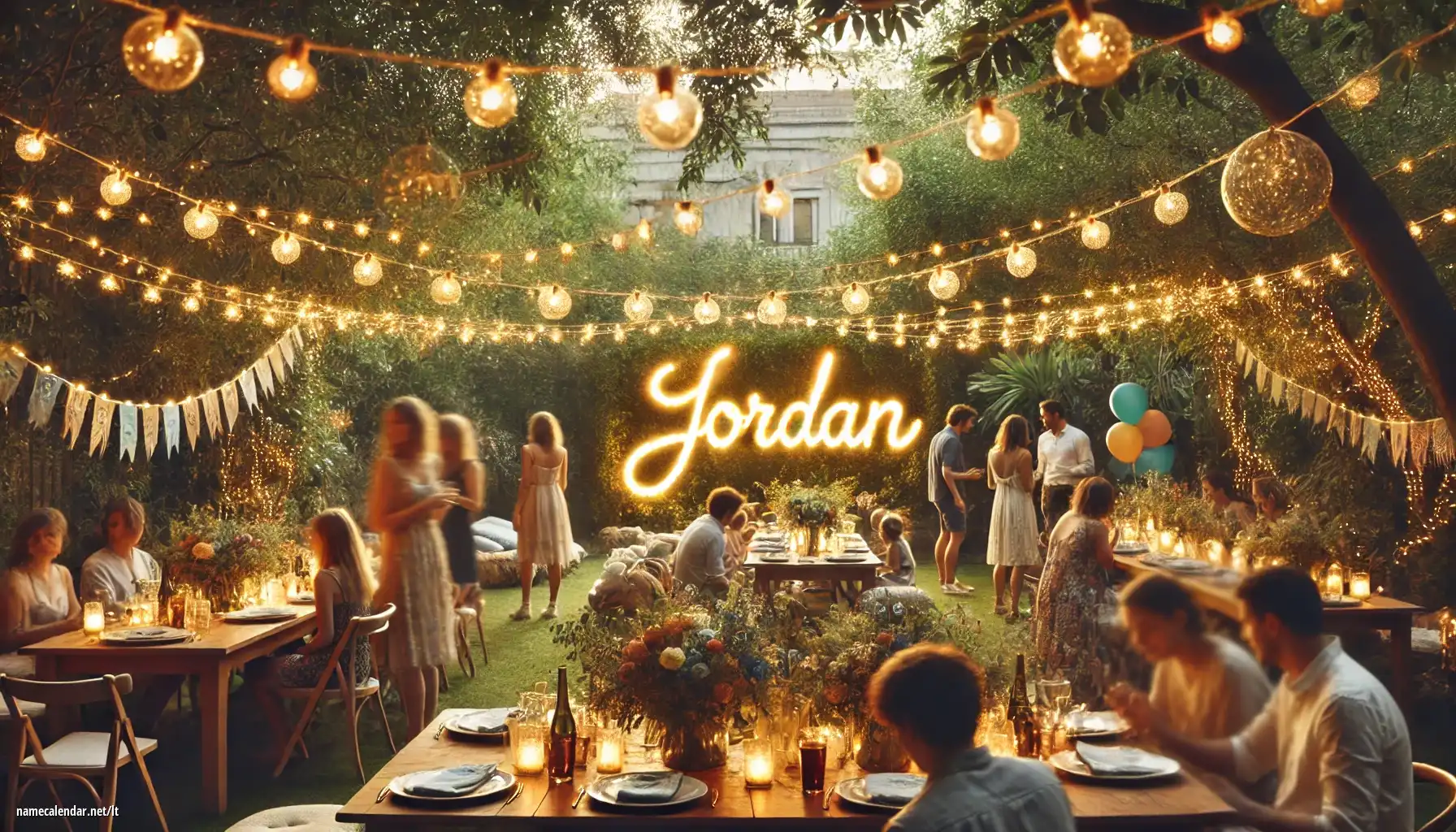 Vardadienio ir vardo šventimas - Jordan