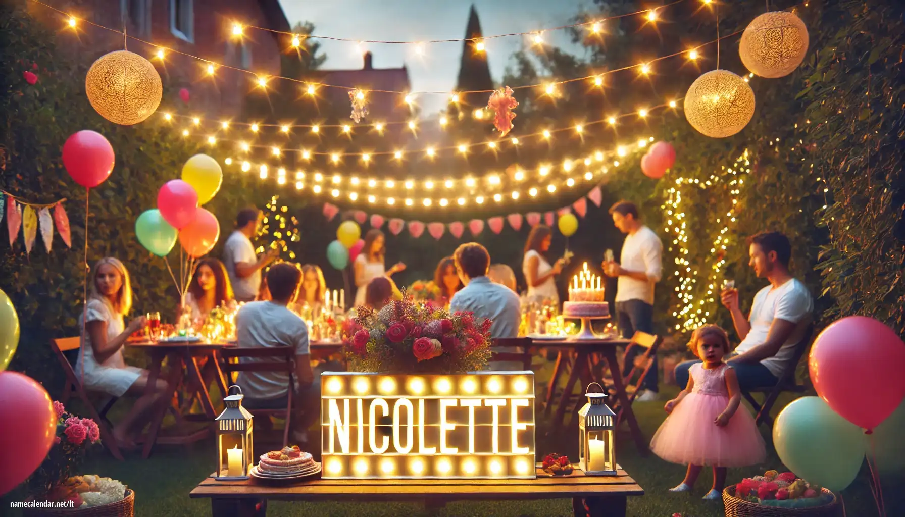 Vardadienio ir vardo šventimas - Nicolette