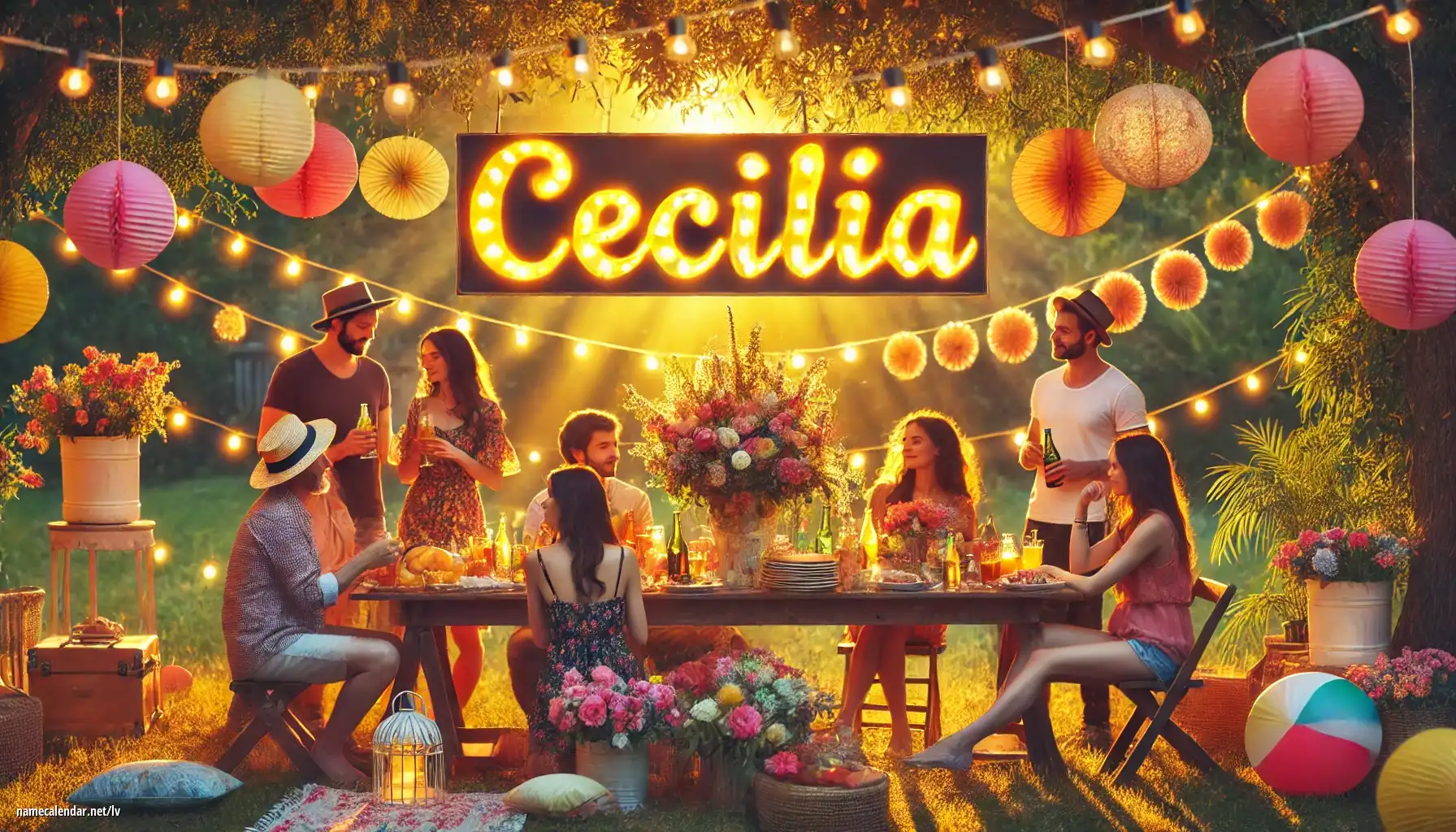 Vārda dienas un vārda svinēšana - Cecília