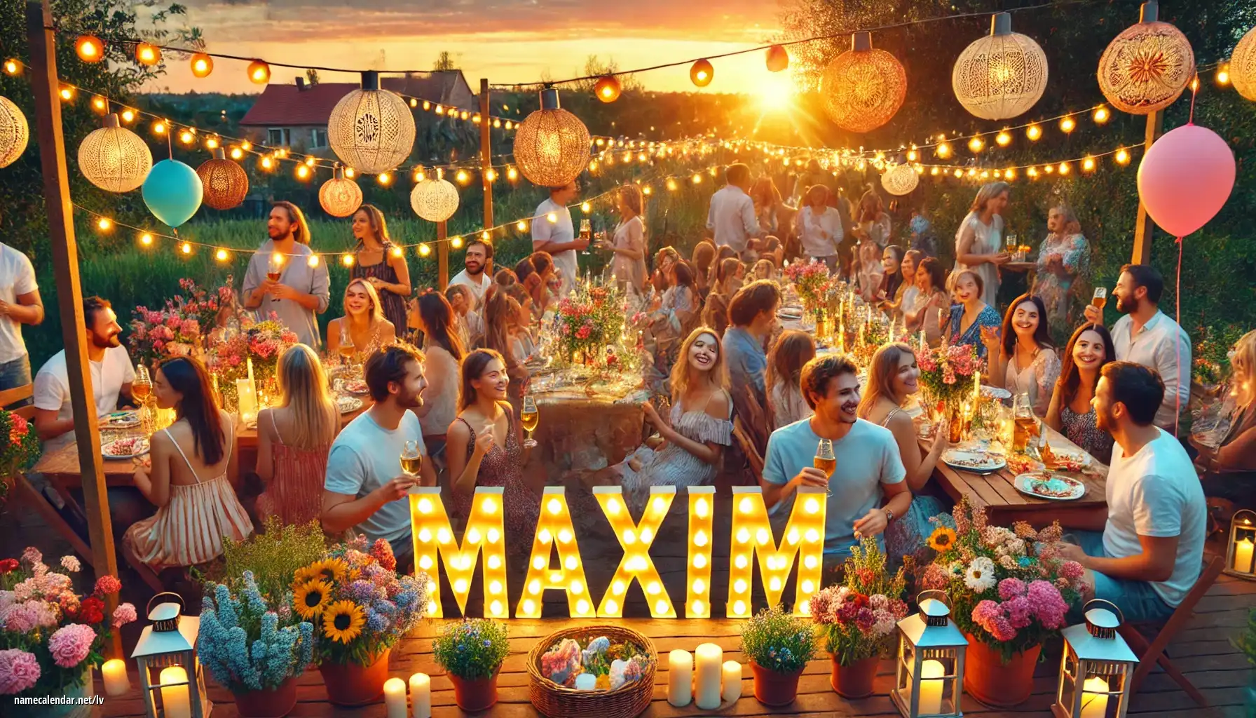 Vārda dienas un vārda svinēšana - Maxim