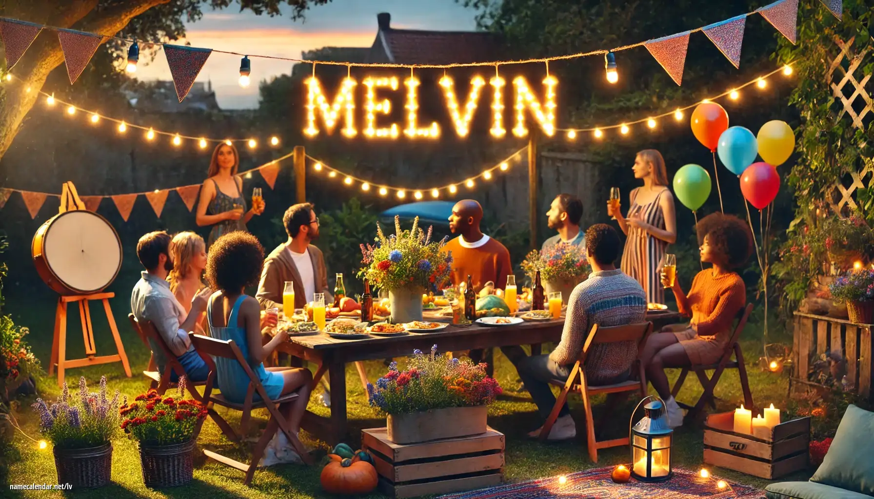 Vārda dienas un vārda svinēšana - Melvin