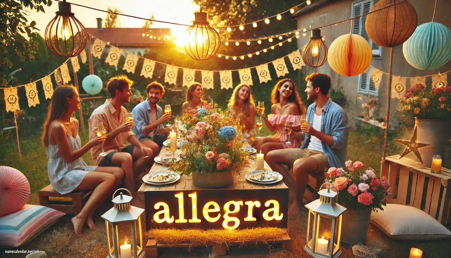 Прослава на именден и име - Allegra