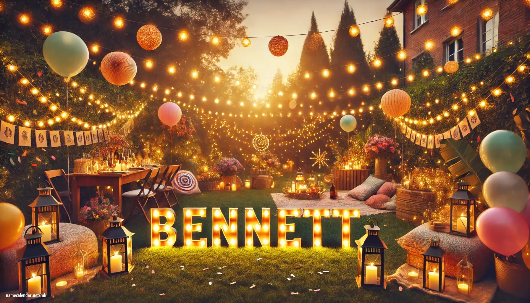 Прослава на именден и име - Bennett