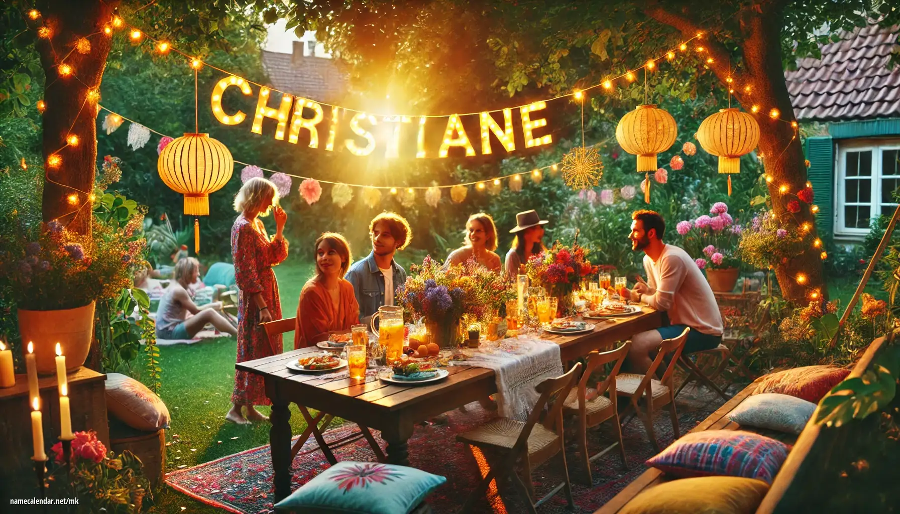 Прослава на именден и име - Christiane