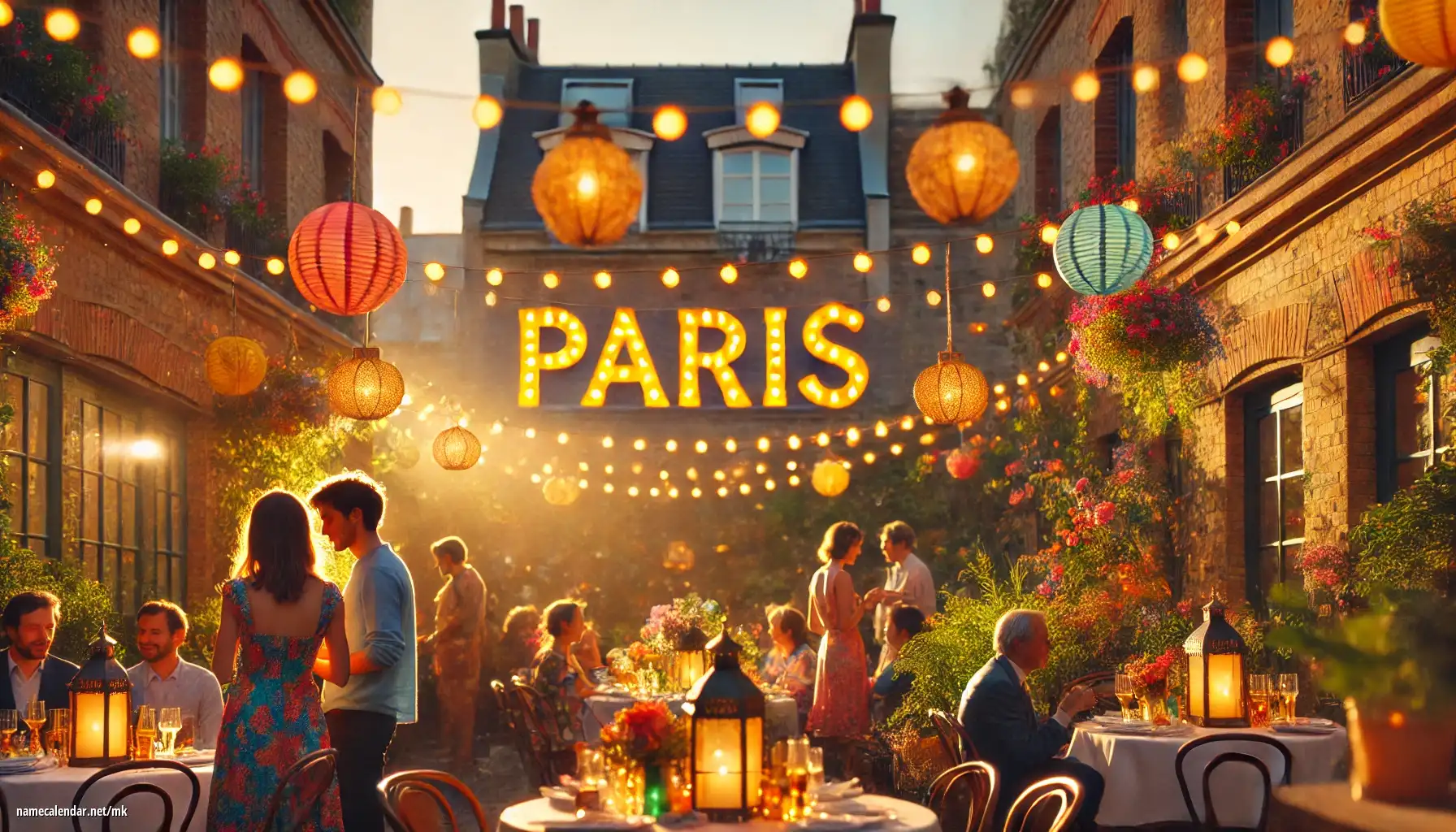 Прослава на именден и име - Páris