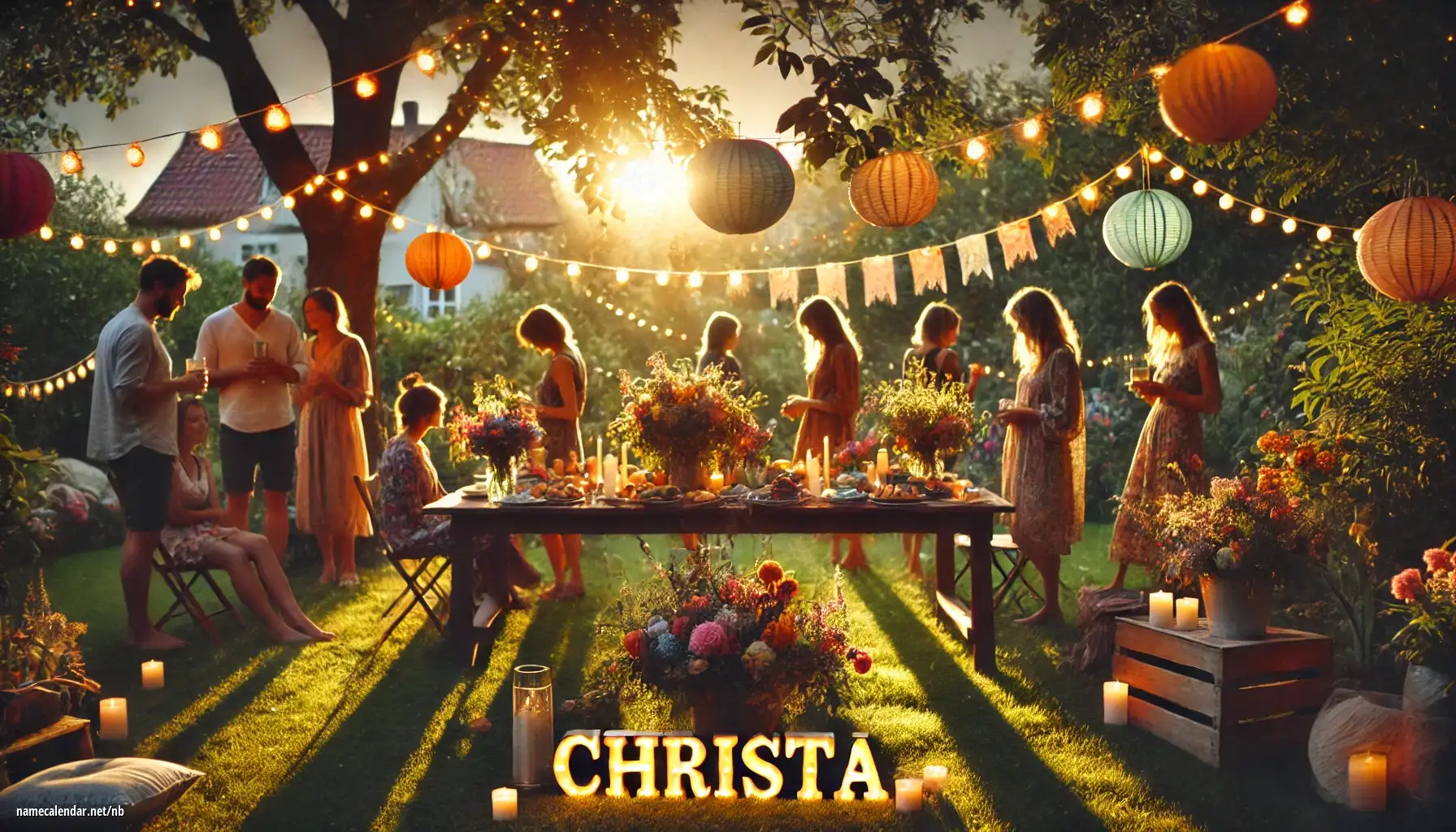 Feiring av navnedag og navn - Christa