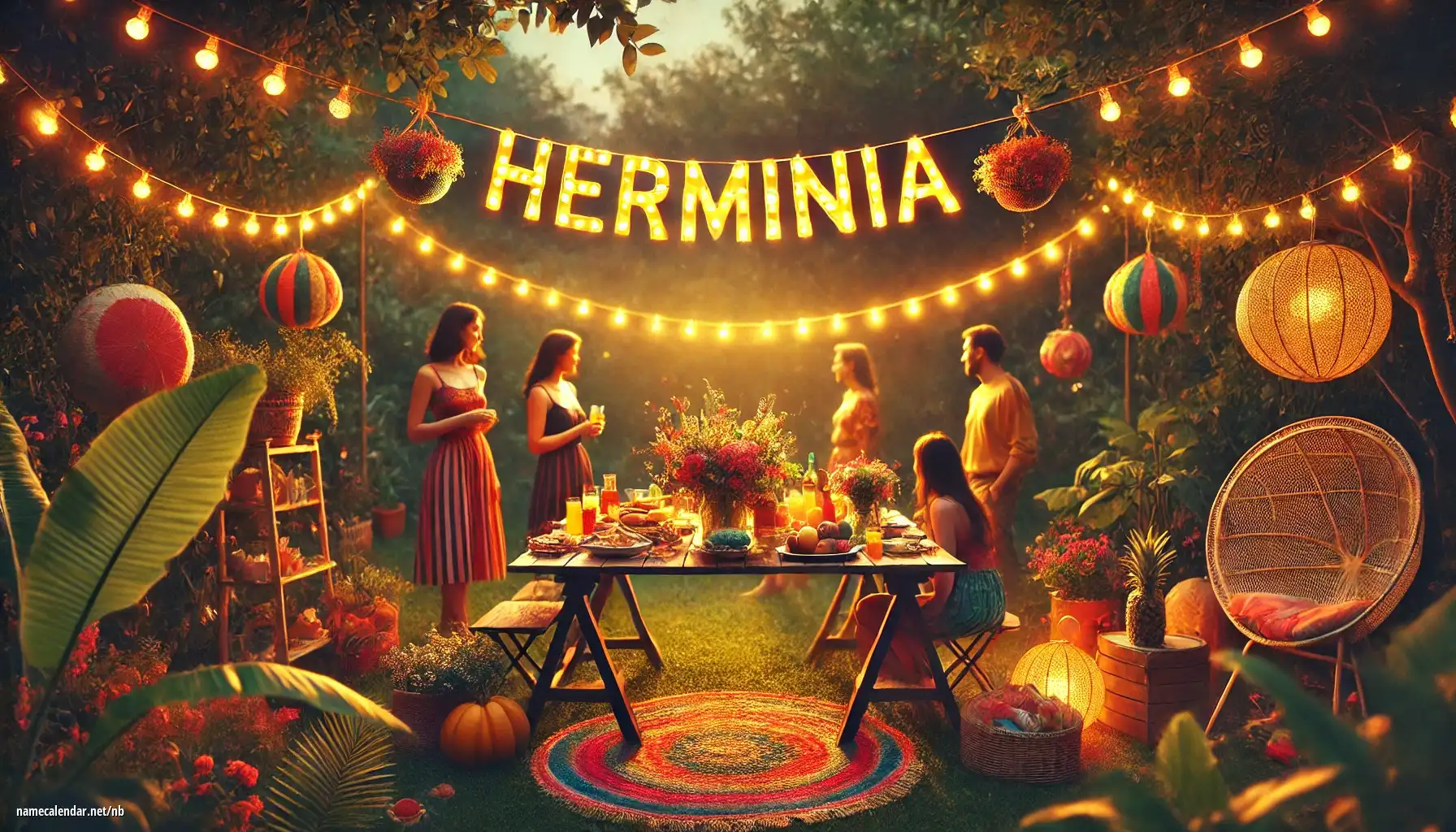 Feiring av navnedag og navn - Herminia