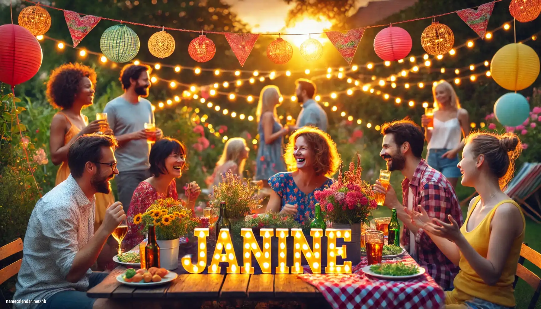 Feiring av navnedag og navn - Janine