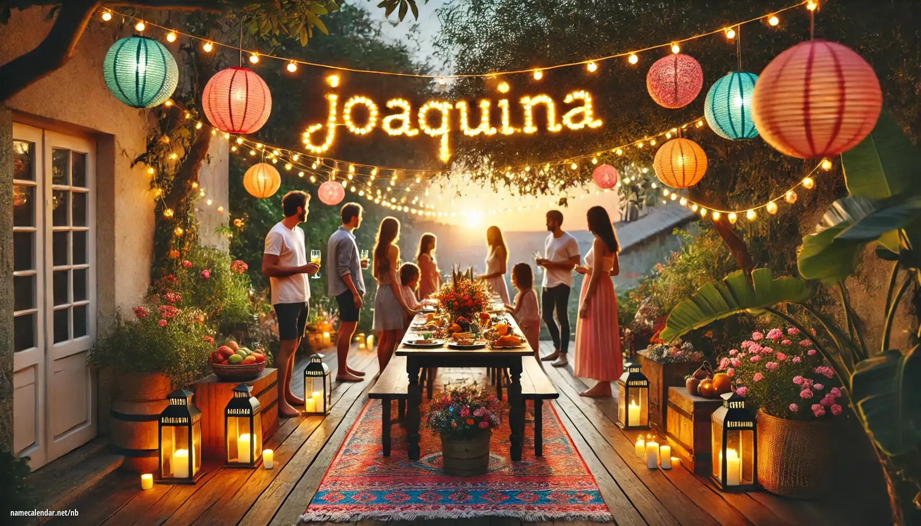 Feiring av navnedag og navn - Joaquina