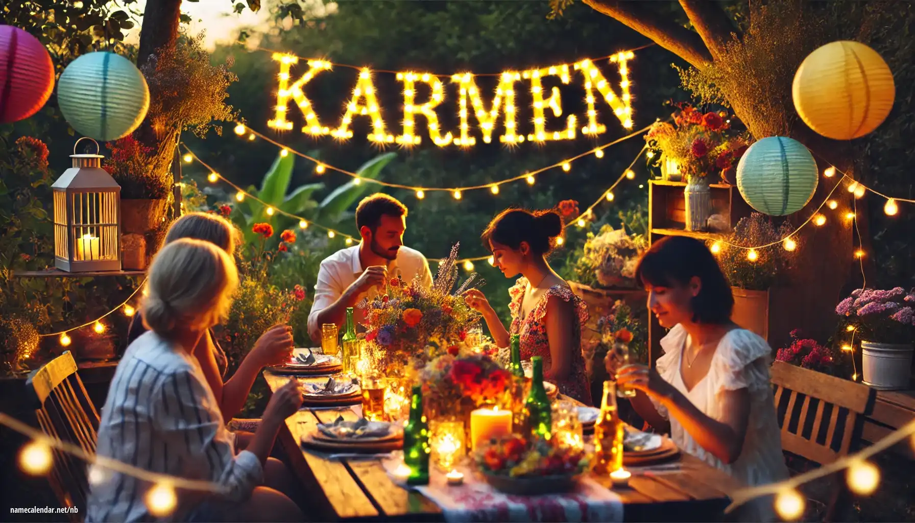 Feiring av navnedag og navn - Kármen