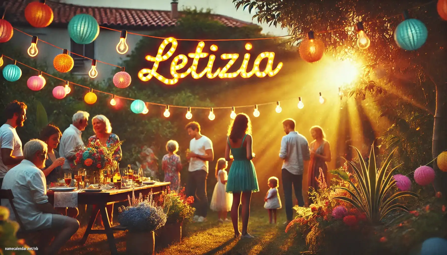 Feiring av navnedag og navn - Letizia