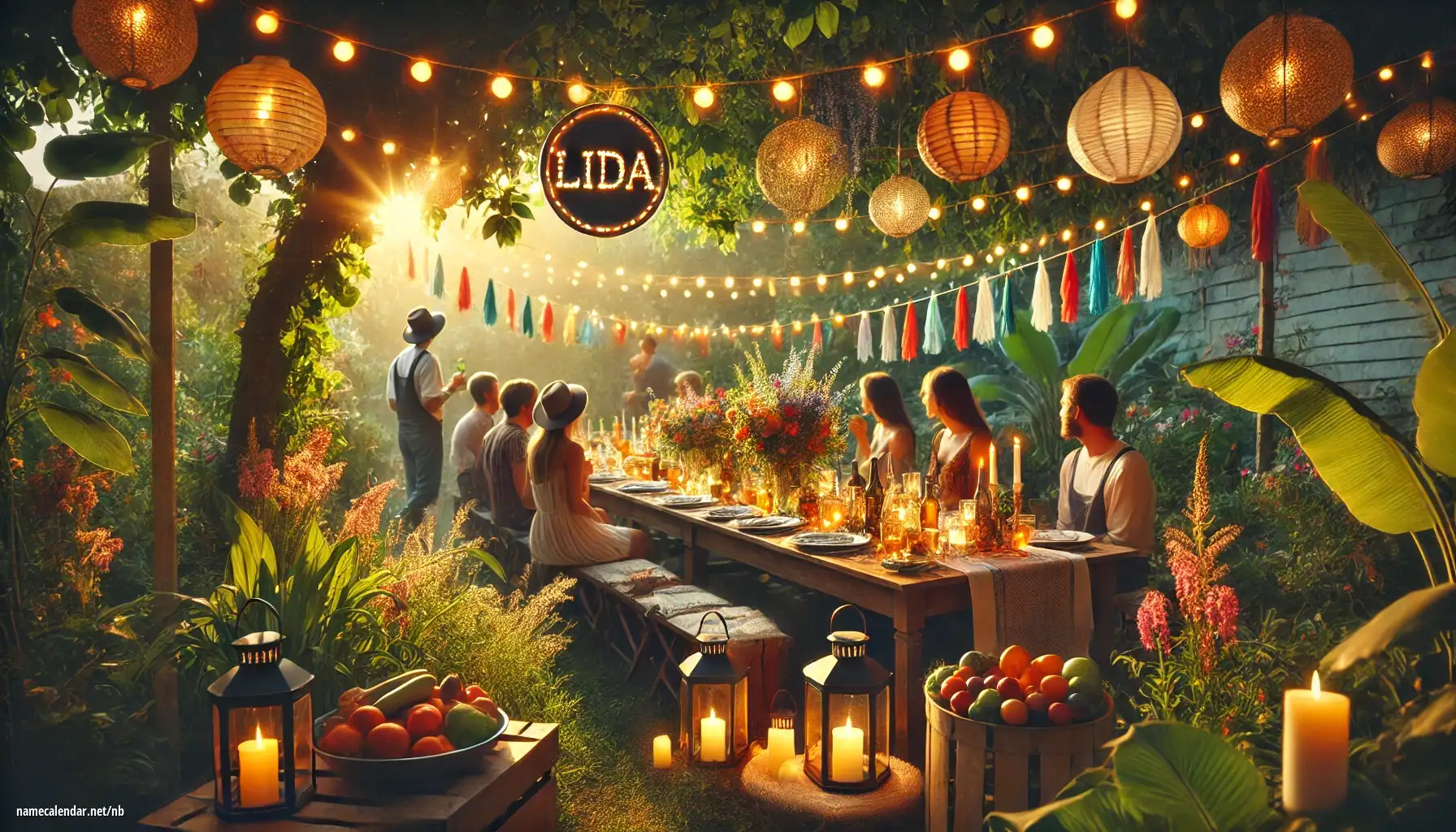 Feiring av navnedag og navn - Lida