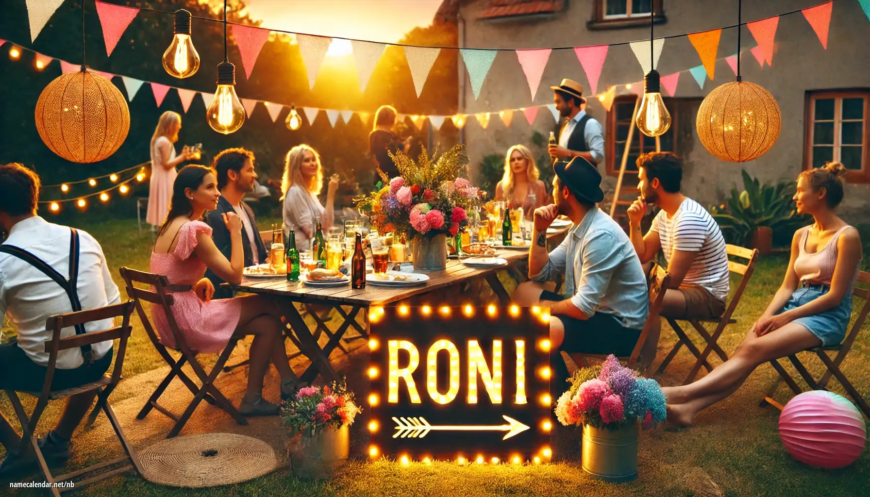 Feiring av navnedag og navn - Roni