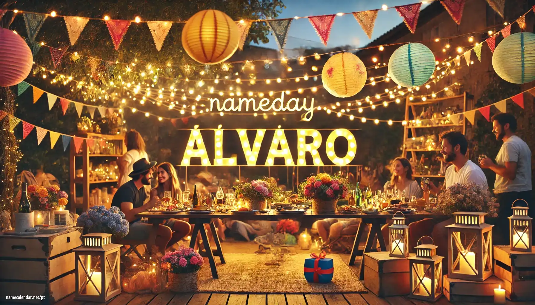 Celebração do dia do nome e nome - Álvaro