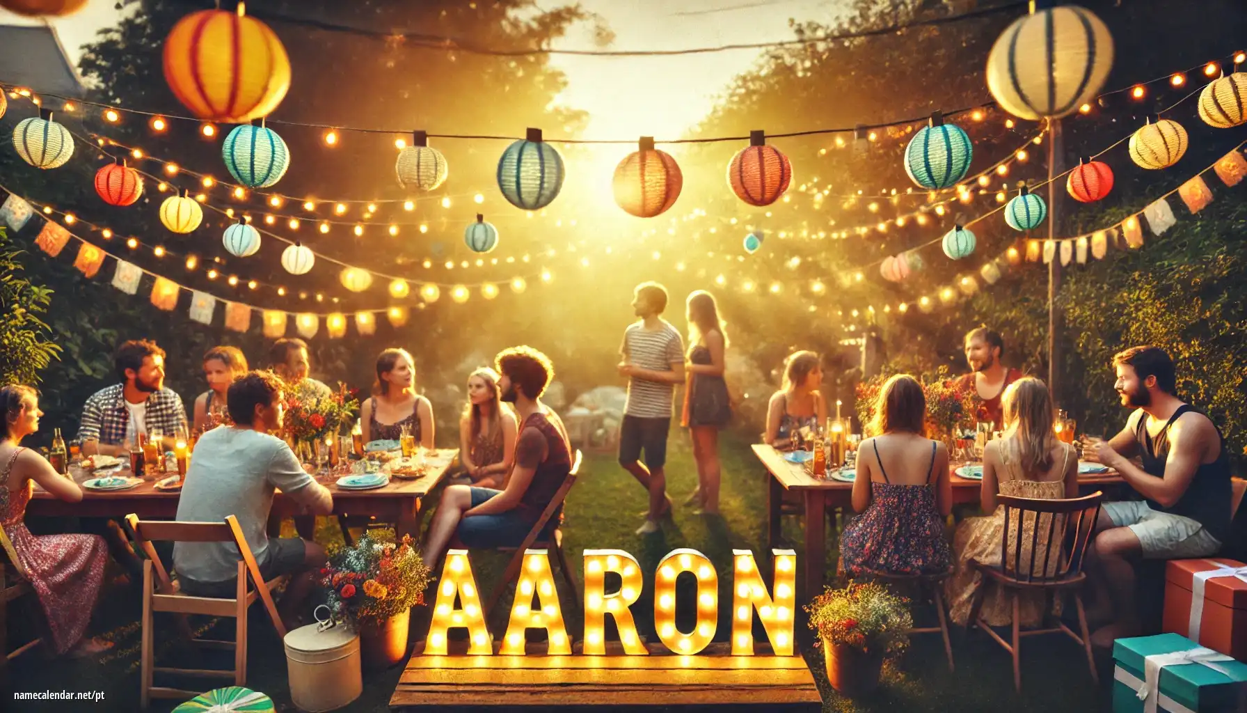 Celebração do dia do nome e nome - Aarón