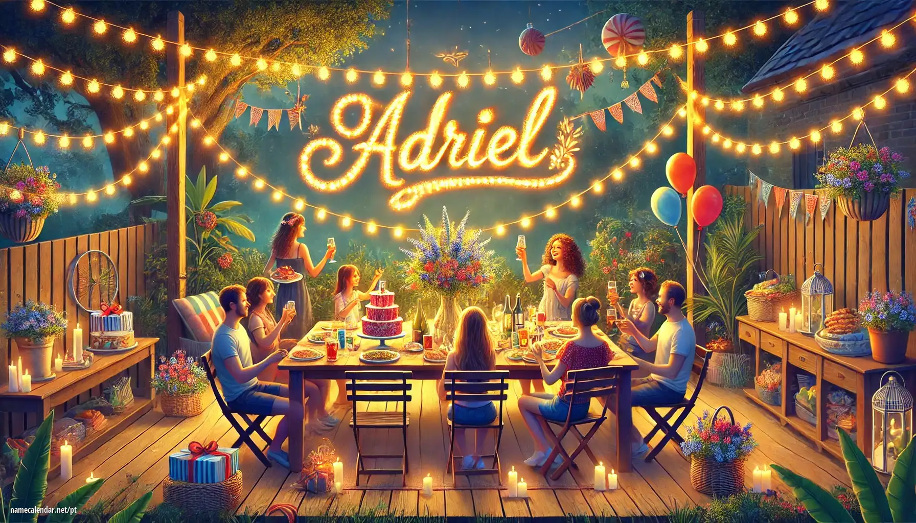 Celebração do dia do nome e nome - Adriel