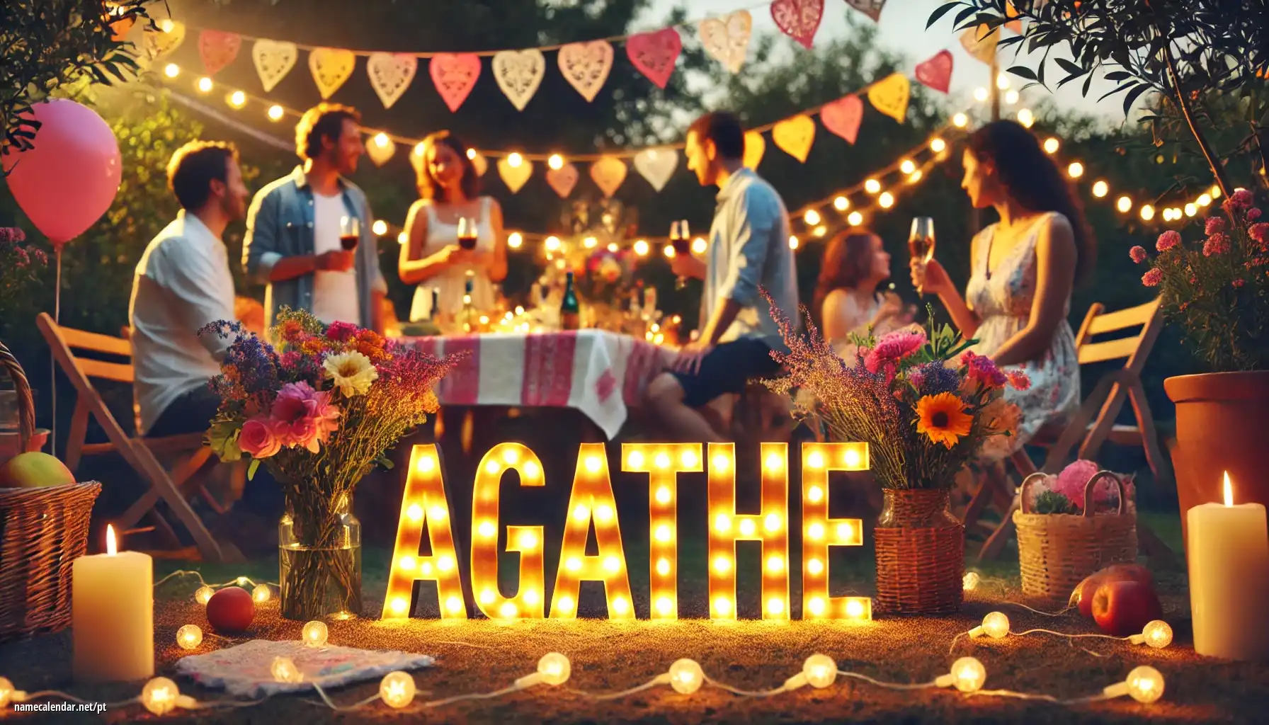 Celebração do dia do nome e nome - Agathe
