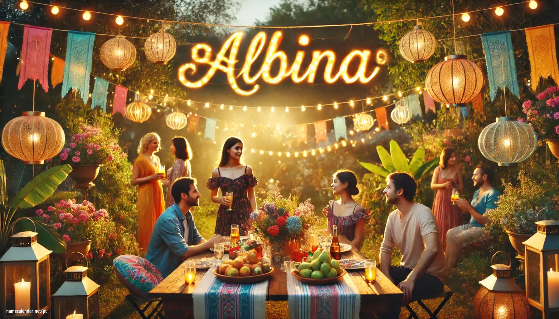 Celebração do dia do nome e nome - Albína