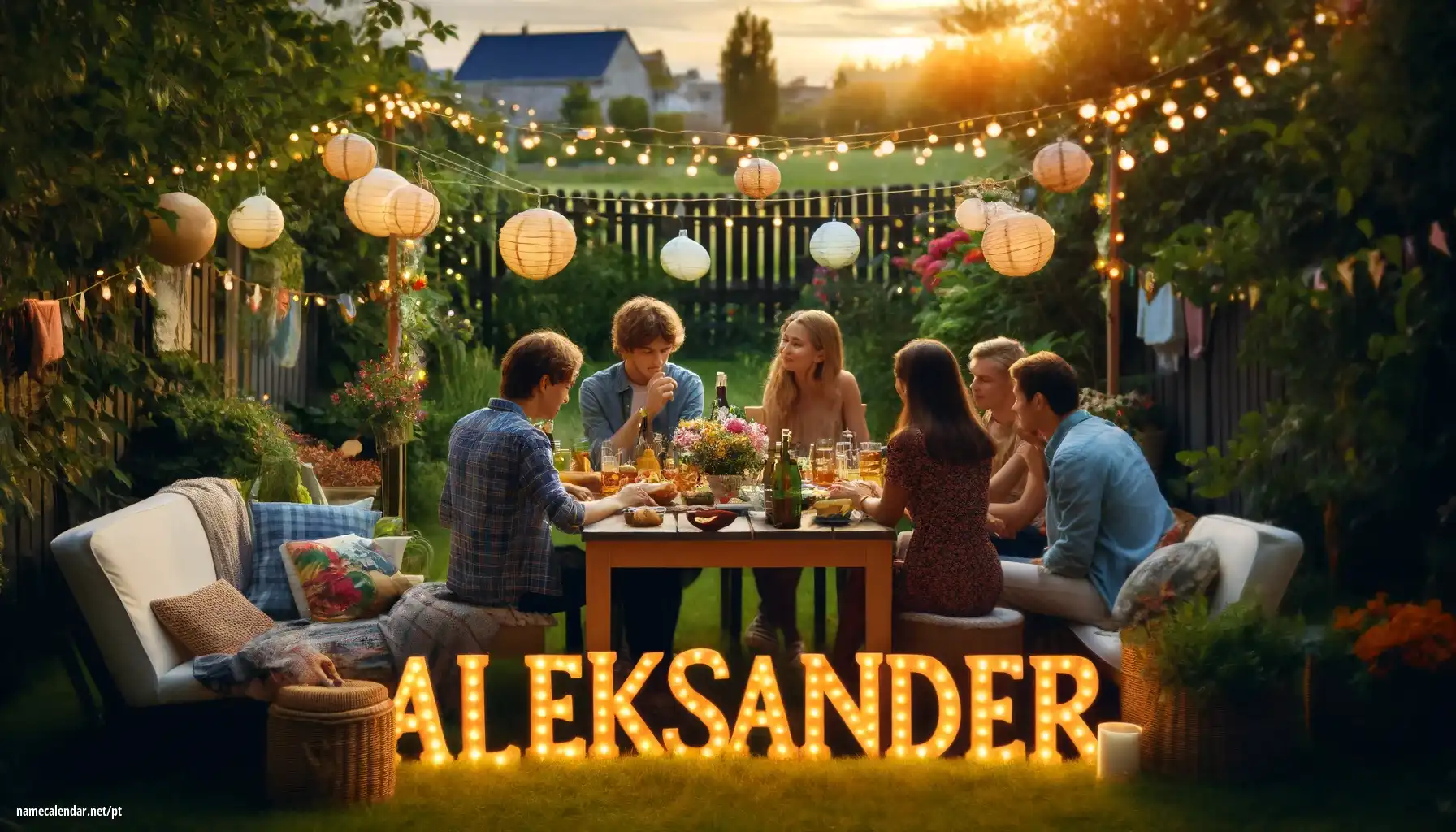 Celebração do dia do nome e nome - Aleksander