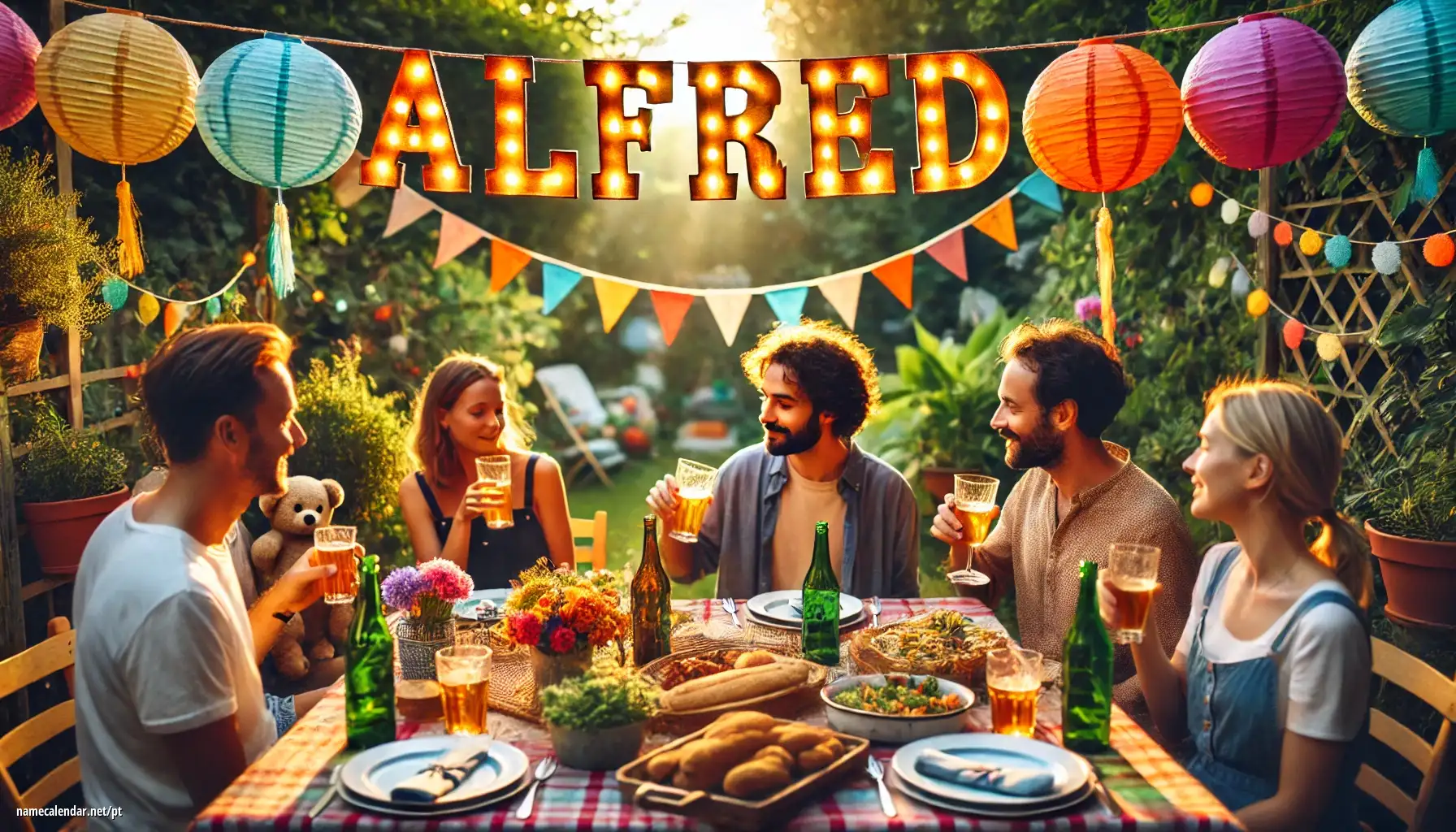 Celebração do dia do nome e nome - Alfred