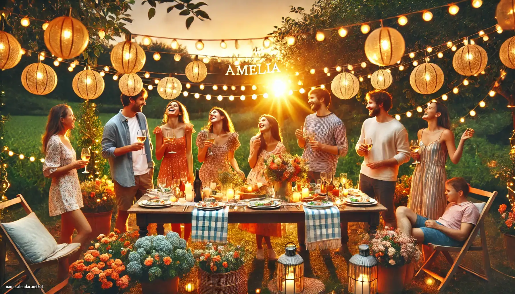 Celebração do dia do nome e nome - Amélia