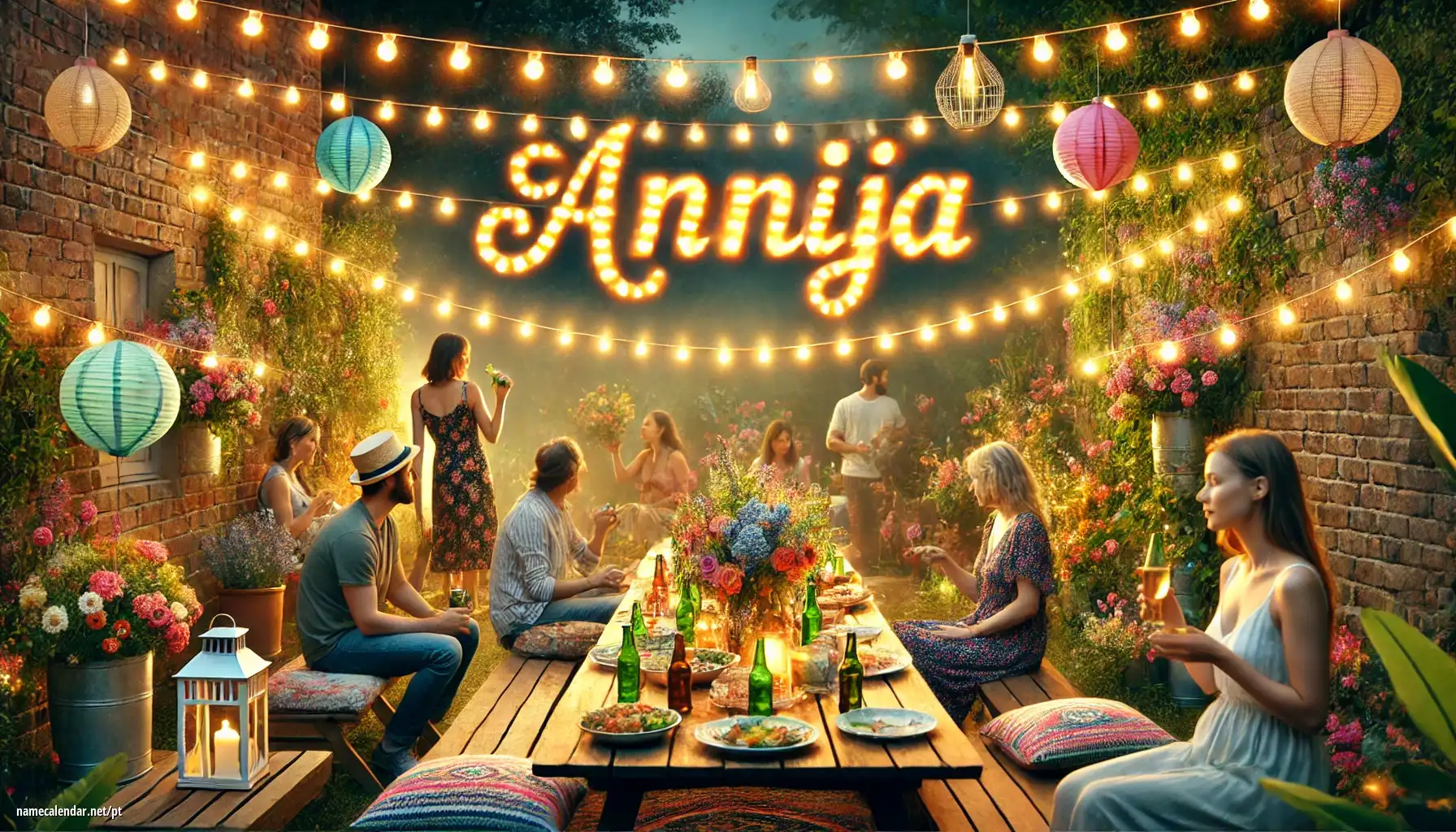 Celebração do dia do nome e nome - Annija