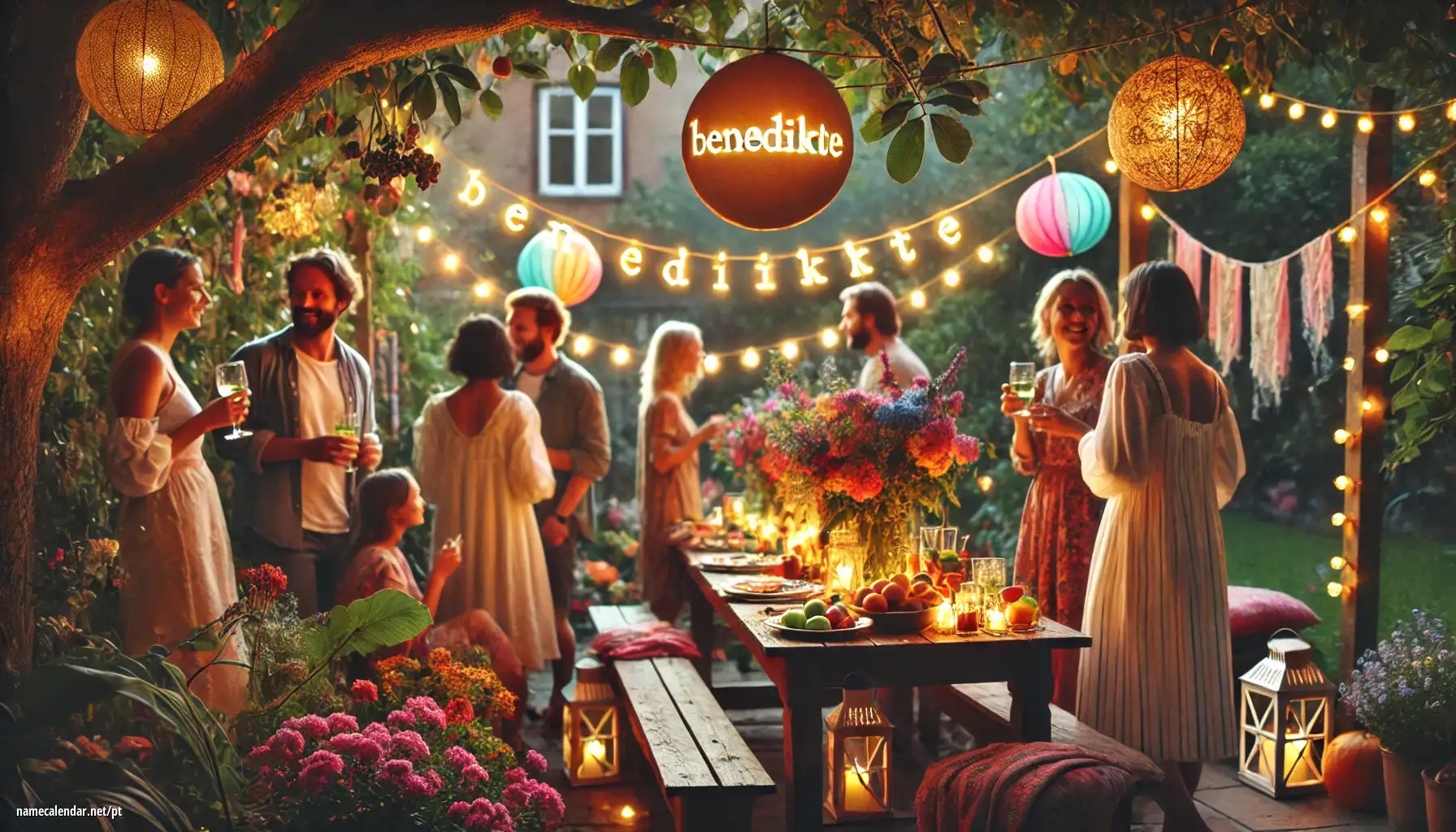 Celebração do dia do nome e nome - Benedikte